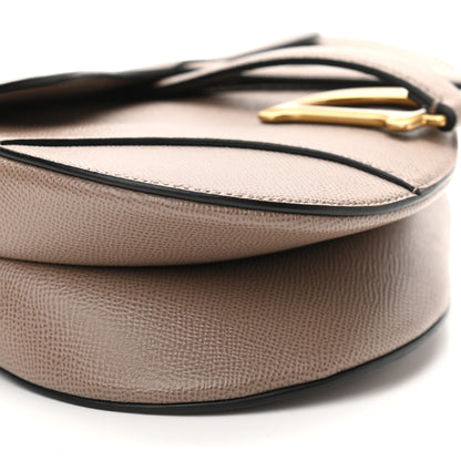 Christian Dior Grained Calfskin Saddle Bag Warm Taupe 9 of 11