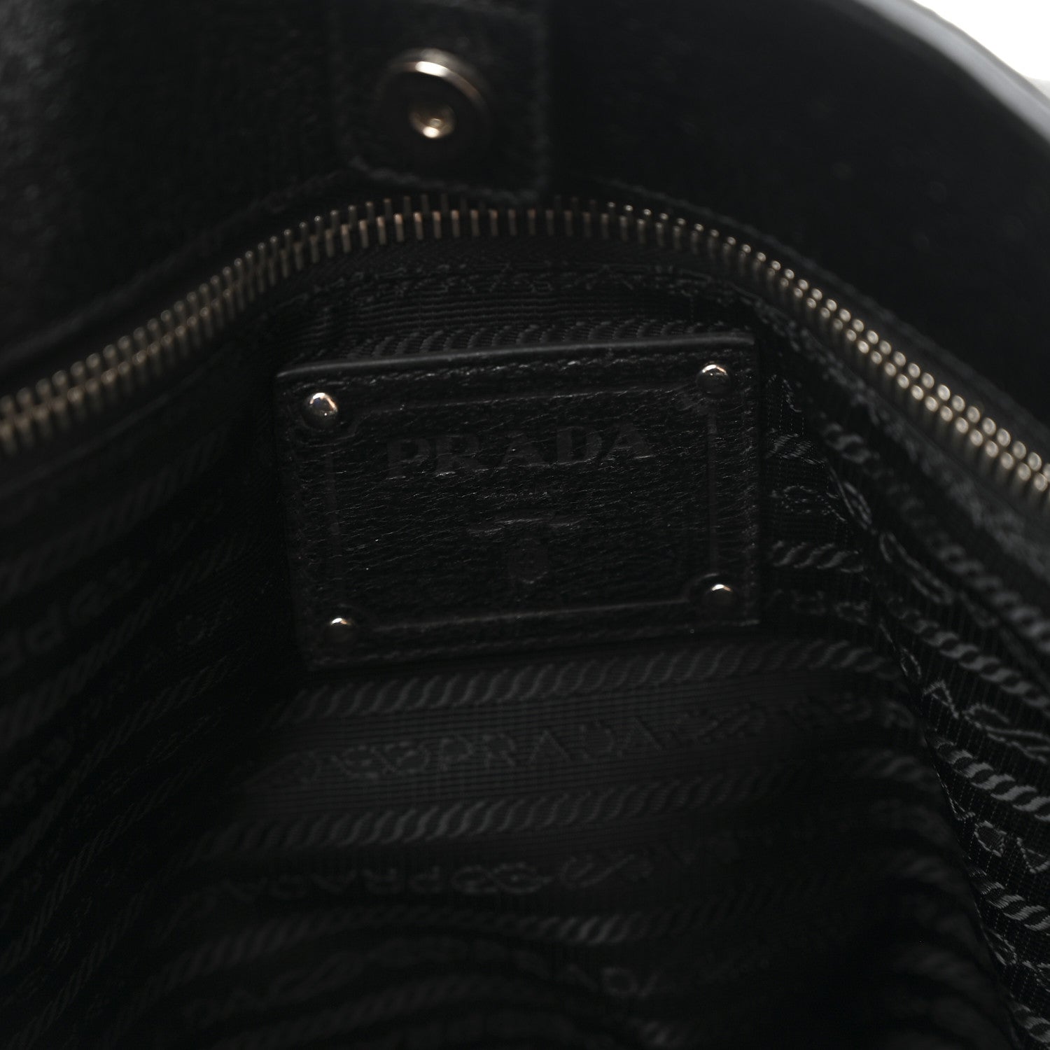 Prada Tessuto Nylon Cervo Lux 24H Tote Black 6 of 11