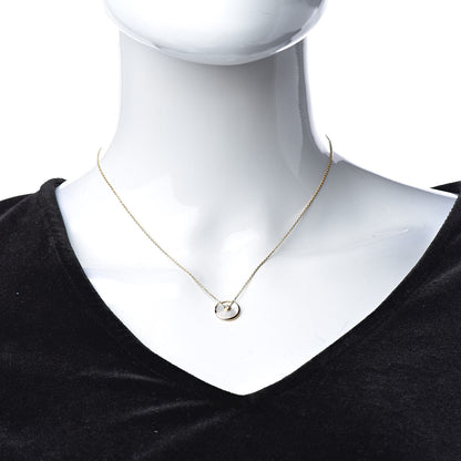 Cartier 18K Yellow Gold Diamond Mother of Pearl XS Amulette de Cartier Pendant Necklace 2 of 7