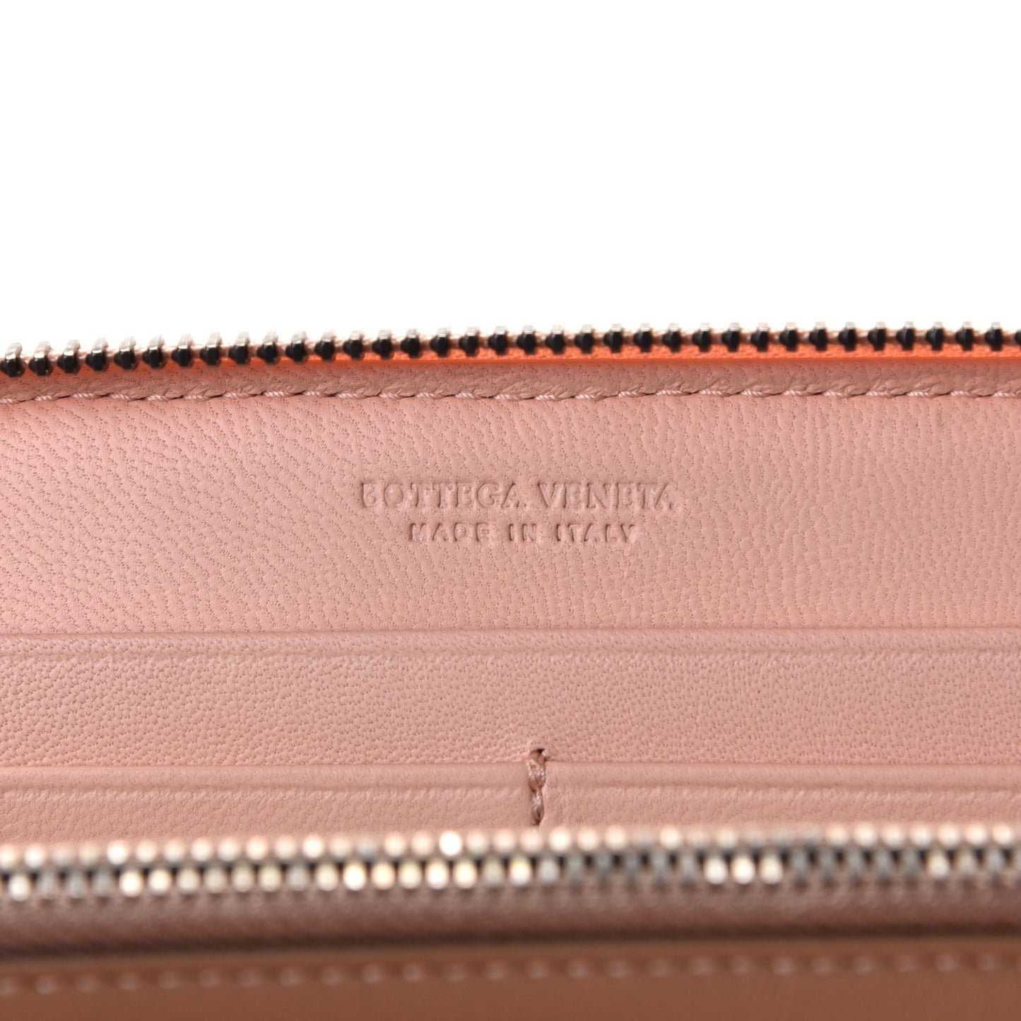 Nappa Intrecciato Ayers Zip Around Wallet Flamingo