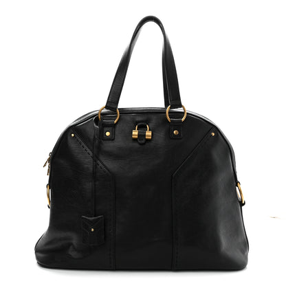 Saint Laurent Calfskin Oversized Muse Black 1 of 10
