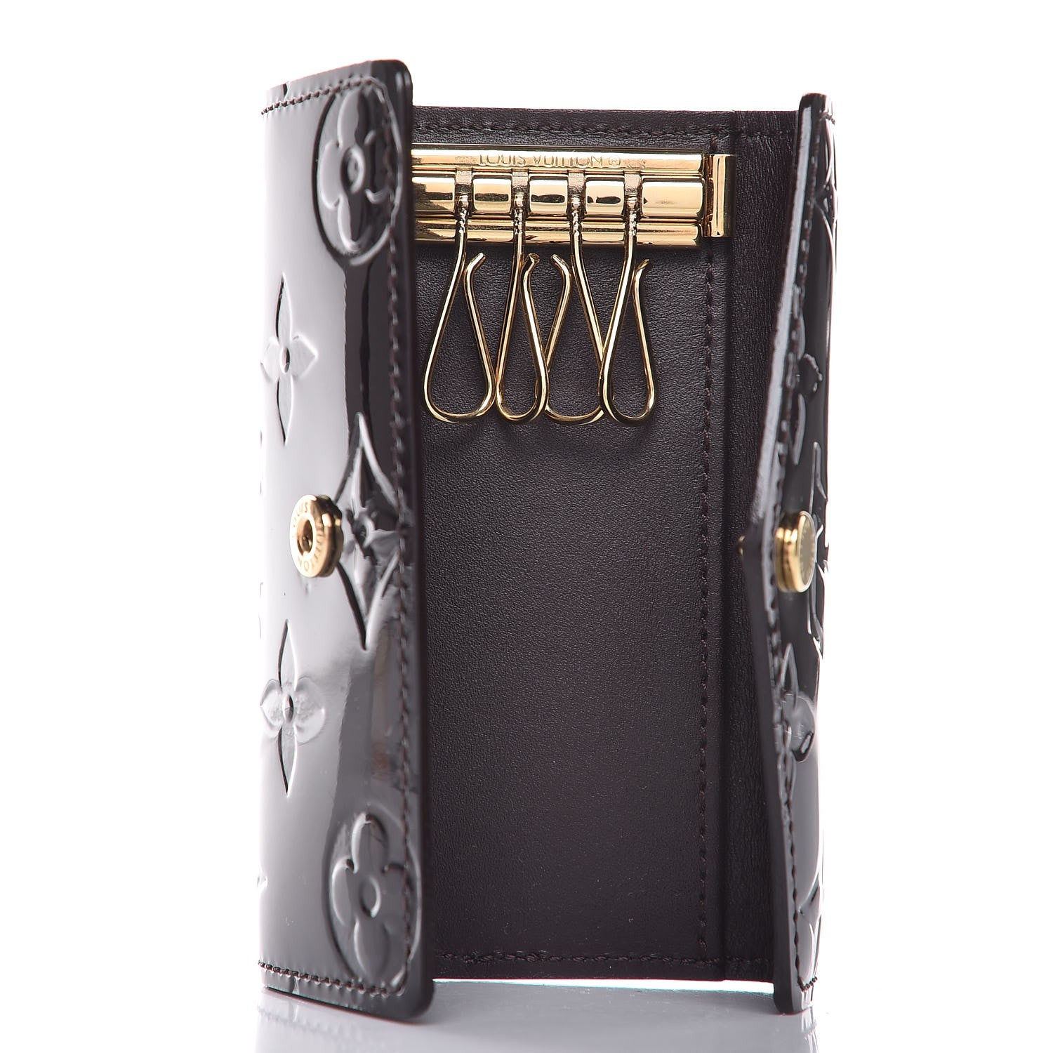 Louis Vuitton Vernis Multicles 4 Key Holder Amarante 5 of 7