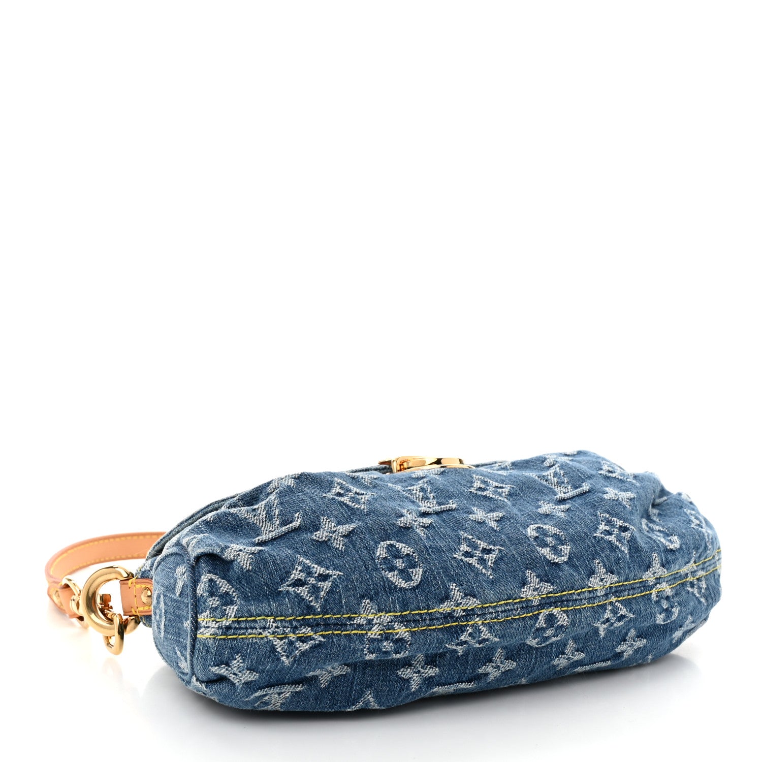 Louis Vuitton Monogram Denim Mini Pleaty Blue 4 of 9