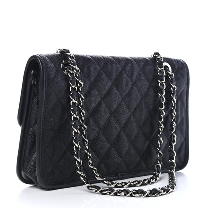 Chanel Caviar Quilted Medium French Riviera Flap Black 2 of 5