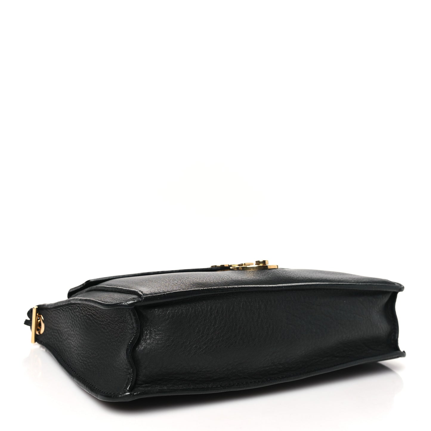 Calfskin Envelope Shoulder Bag Black