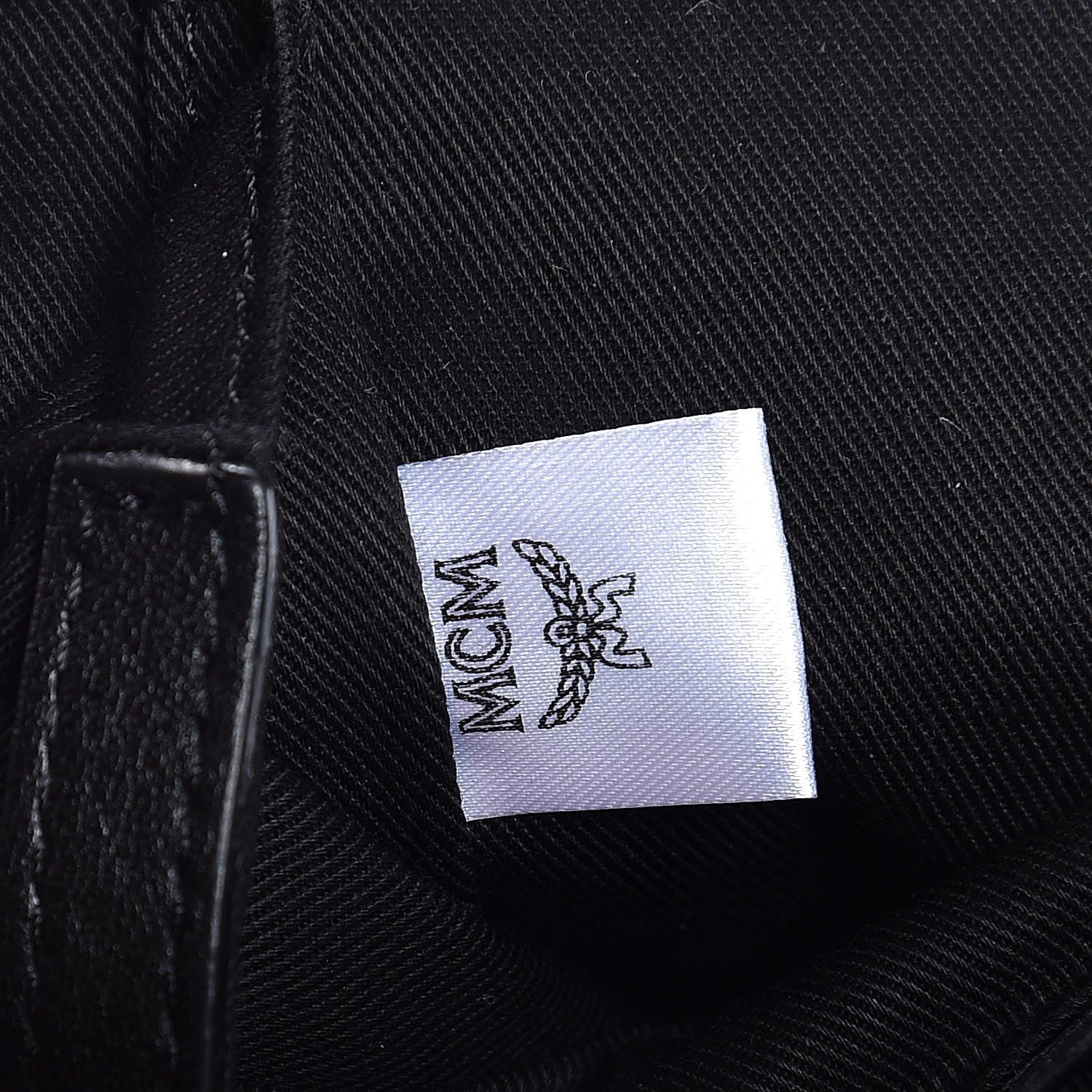 MCM Calfskin Ottomar Monogram Duke Backpack Black 7 of 8
