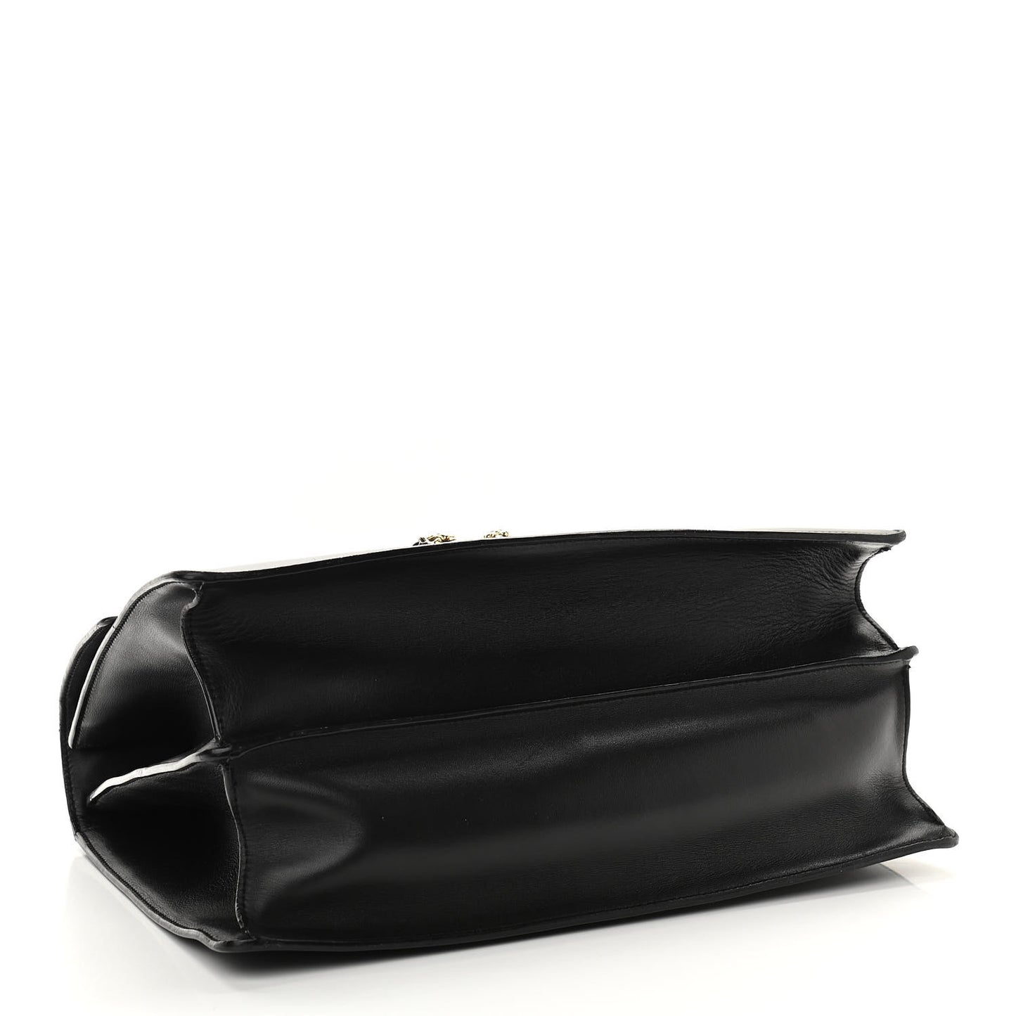 Moon Calfskin Web Large Dionysus Bamboo Top Handle Bag Black
