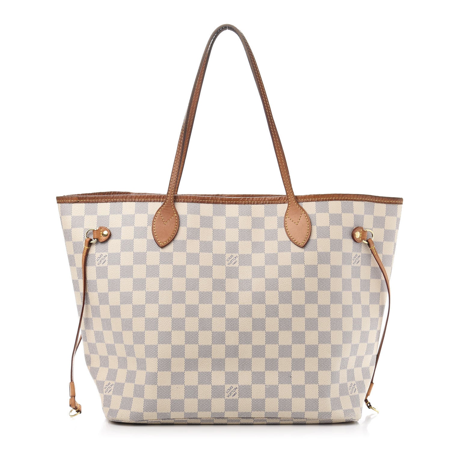 Louis Vuitton Damier Azur Neo Neverfull MM Rose Ballerine 1 of 16