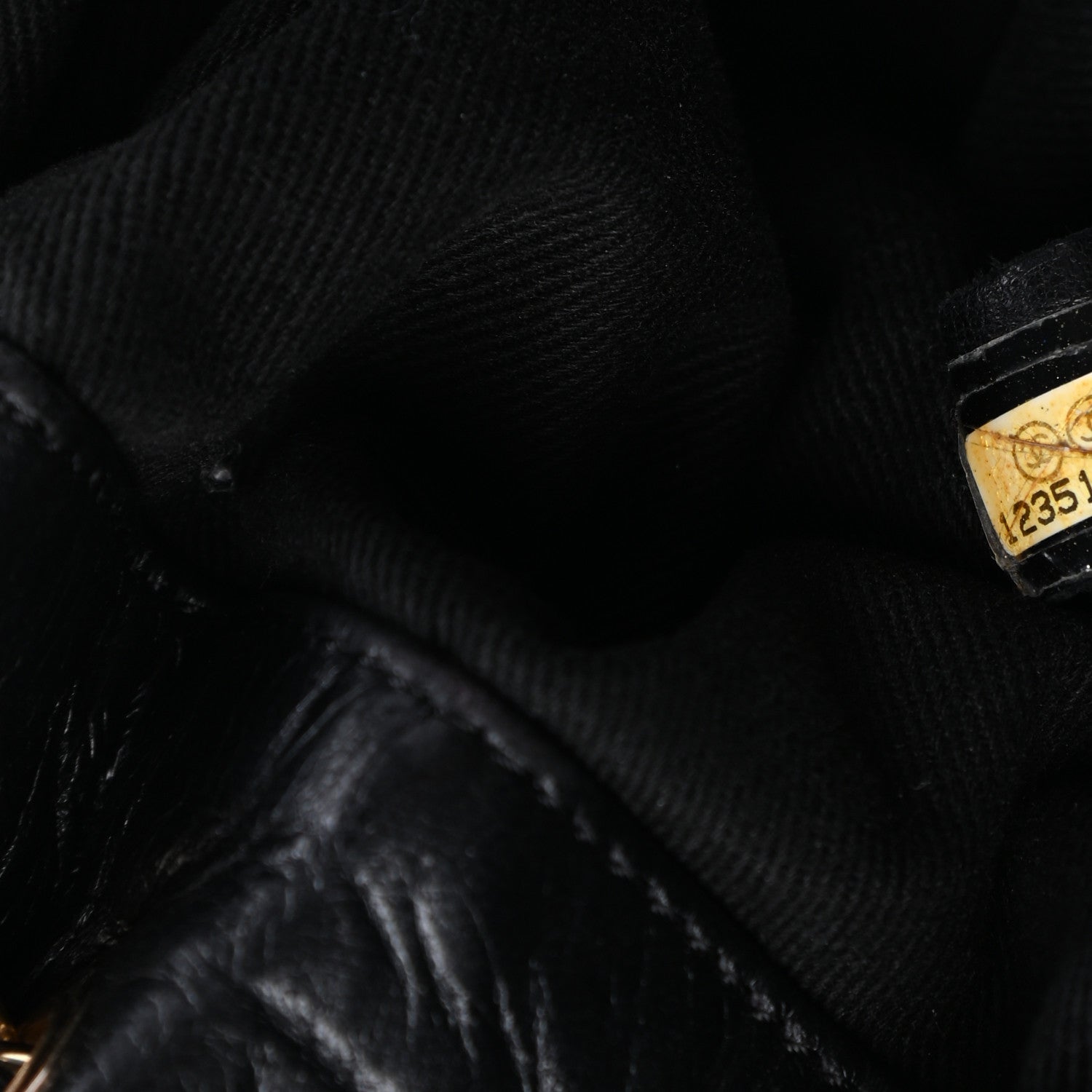 Chanel Lambskin Jersey Scales Flap Bag Black 7 of 11