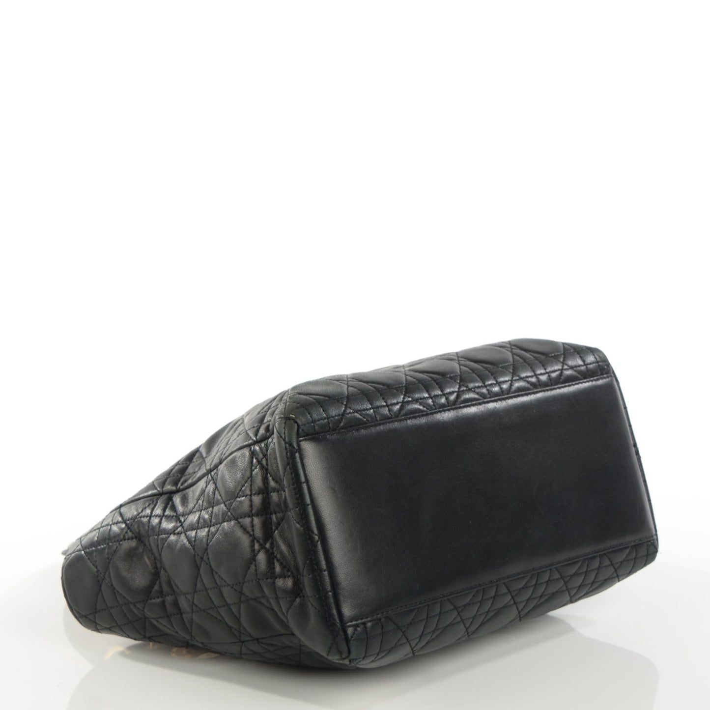 Lambskin Cannage Medium Lady Dior Black