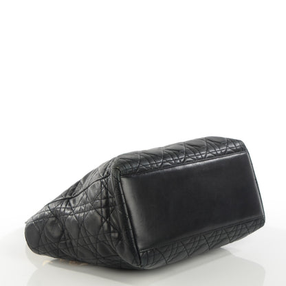 Christian Dior Lambskin Cannage Medium Lady Dior Black 4 of 9