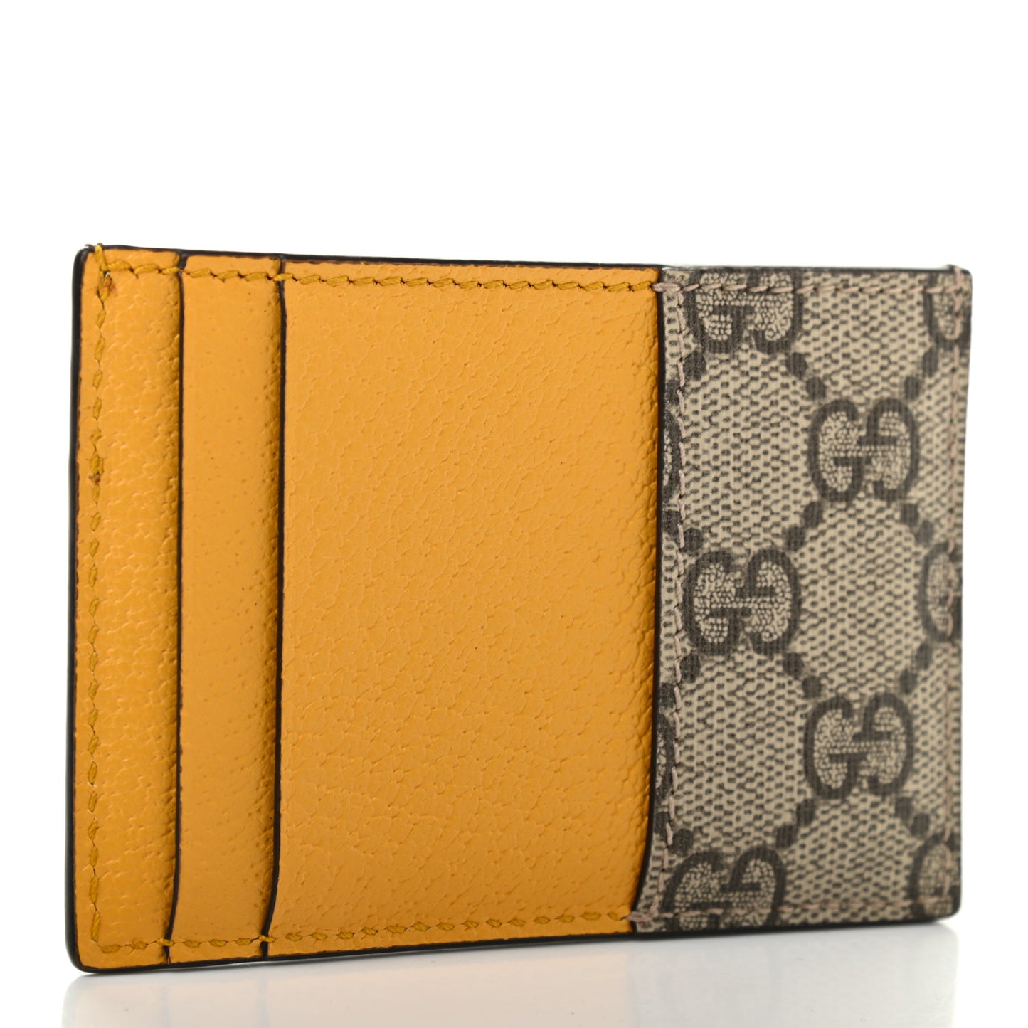 GG Supreme Monogram Neo Vintage Card Holder Beige Crop New Acero
