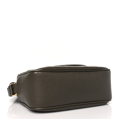 Gucci Sakai Be Green Calfskin Diagonal Stitched Small Blondie Shoulder Bag Craclet Brown 4 of 10