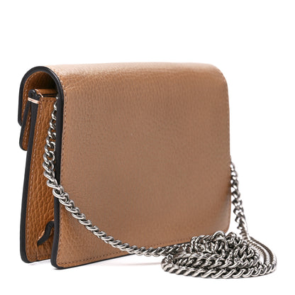 Gucci Dollar Calfskin Crystal Super Mini Dionysus Shoulder Bag Natural Tan Black Diamond 3 of 10