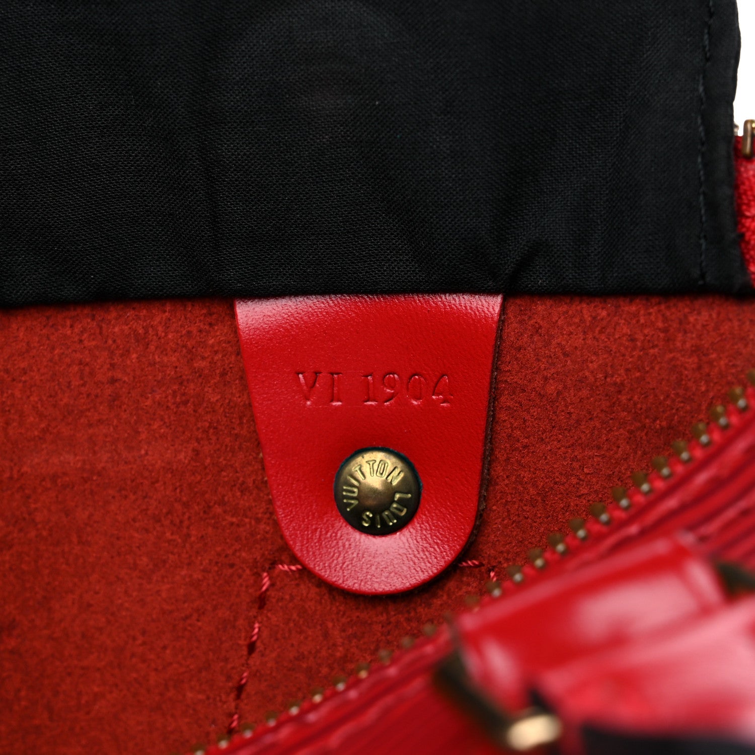 Louis Vuitton Epi Speedy 25 Castillan Red 7 of 17