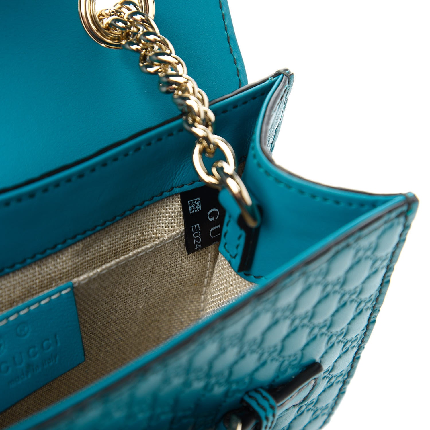 Gucci Microguccissima Mini Emily Shoulder Bag Deep Cobalt 10 of 11