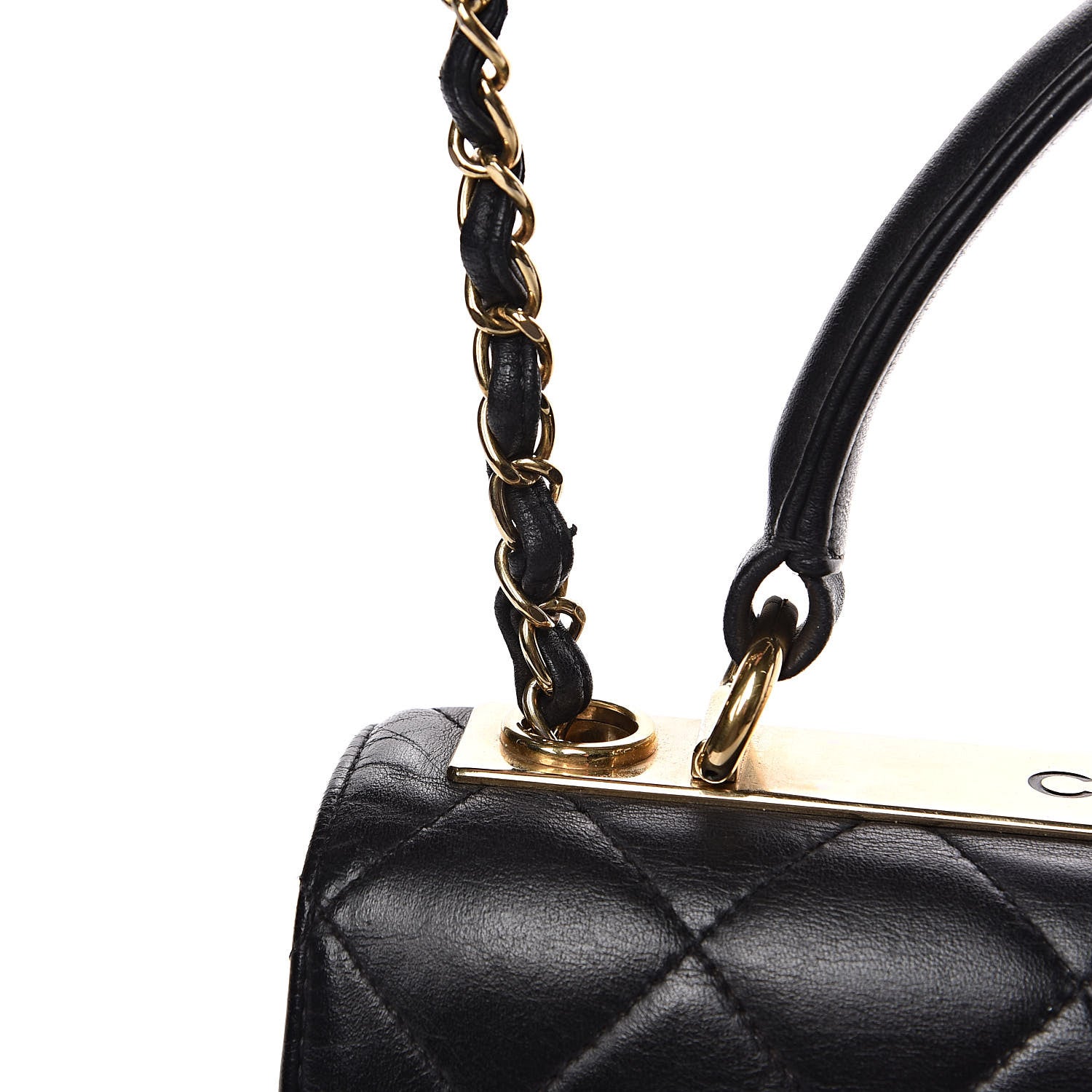 Chanel Lambskin Quilted Small Trendy CC Dual Handle Flap Bag Black 14 of 17