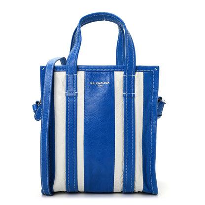 Balenciaga Veau Arena Multicolore XS Bazar Shopper Tote Bleu Lazuli White 1 of 9