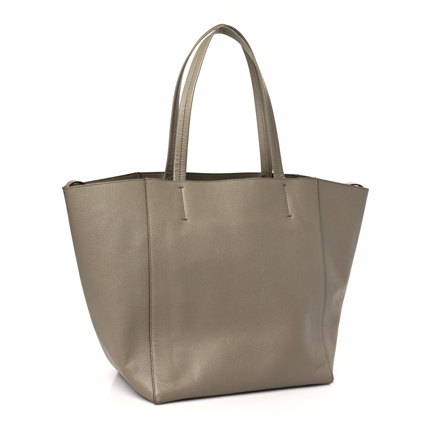 Celine Grained Calfskin Medium Horizontal Cabas Phantom Taupe 3 of 11
