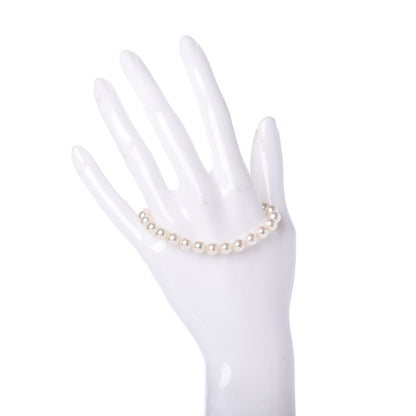 Mikimoto 18K Yellow Gold Akoya Cultured Pearl 6-6.5mm Strand Bracelet 2 of 4