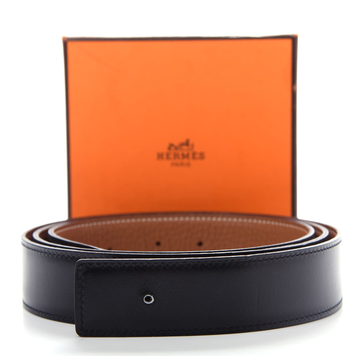 Box Togo 32mm Belt Strap 115 Black Gold