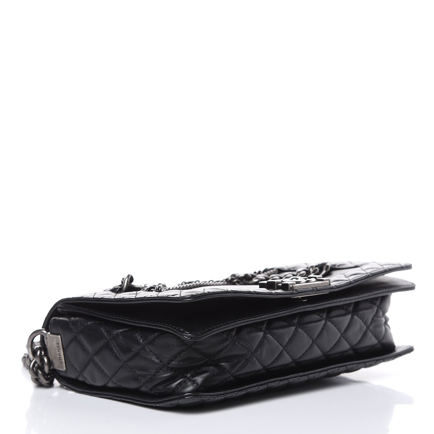 Chanel Calfskin Enchained Medium Boy Flap Black 4 of 16