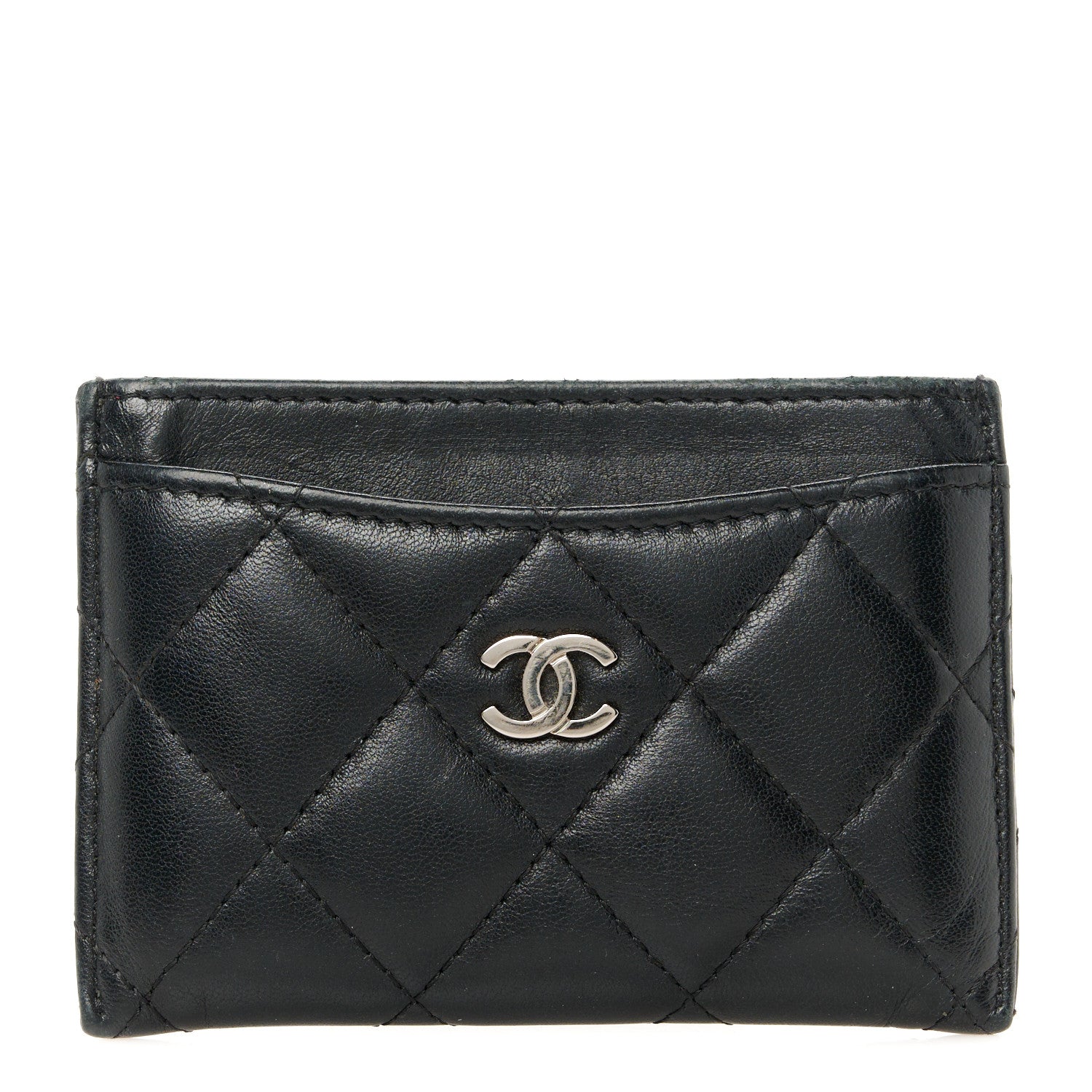 Chanel Lambskin Quilted Card Holder Black 1 of 9
