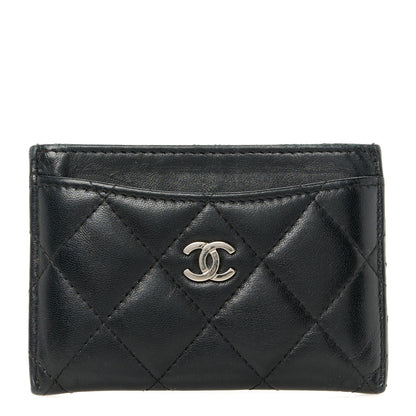 Chanel Lambskin Quilted Card Holder Black 1 of 9
