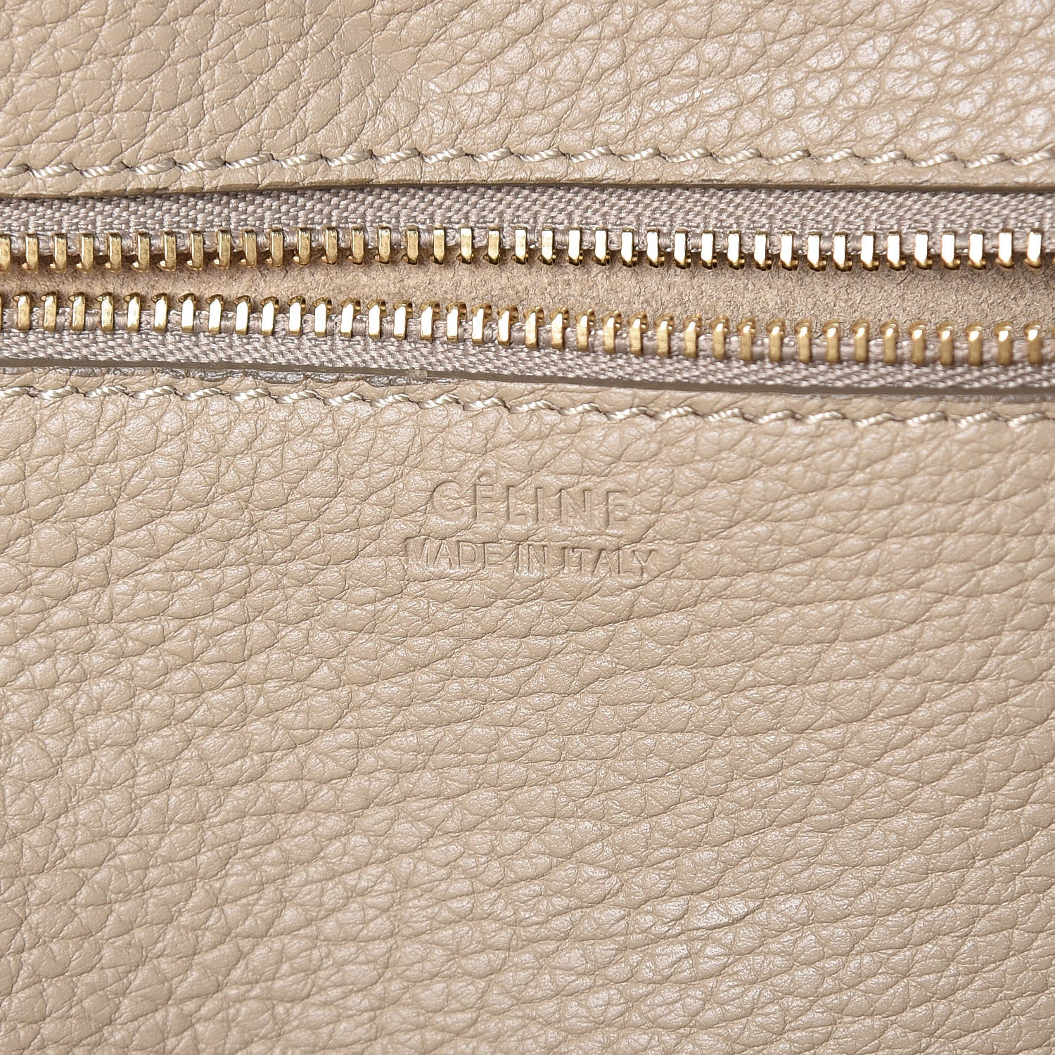 Celine Crisped Calfskin Medium Tie Knot Tote Light Taupe 7 of 14