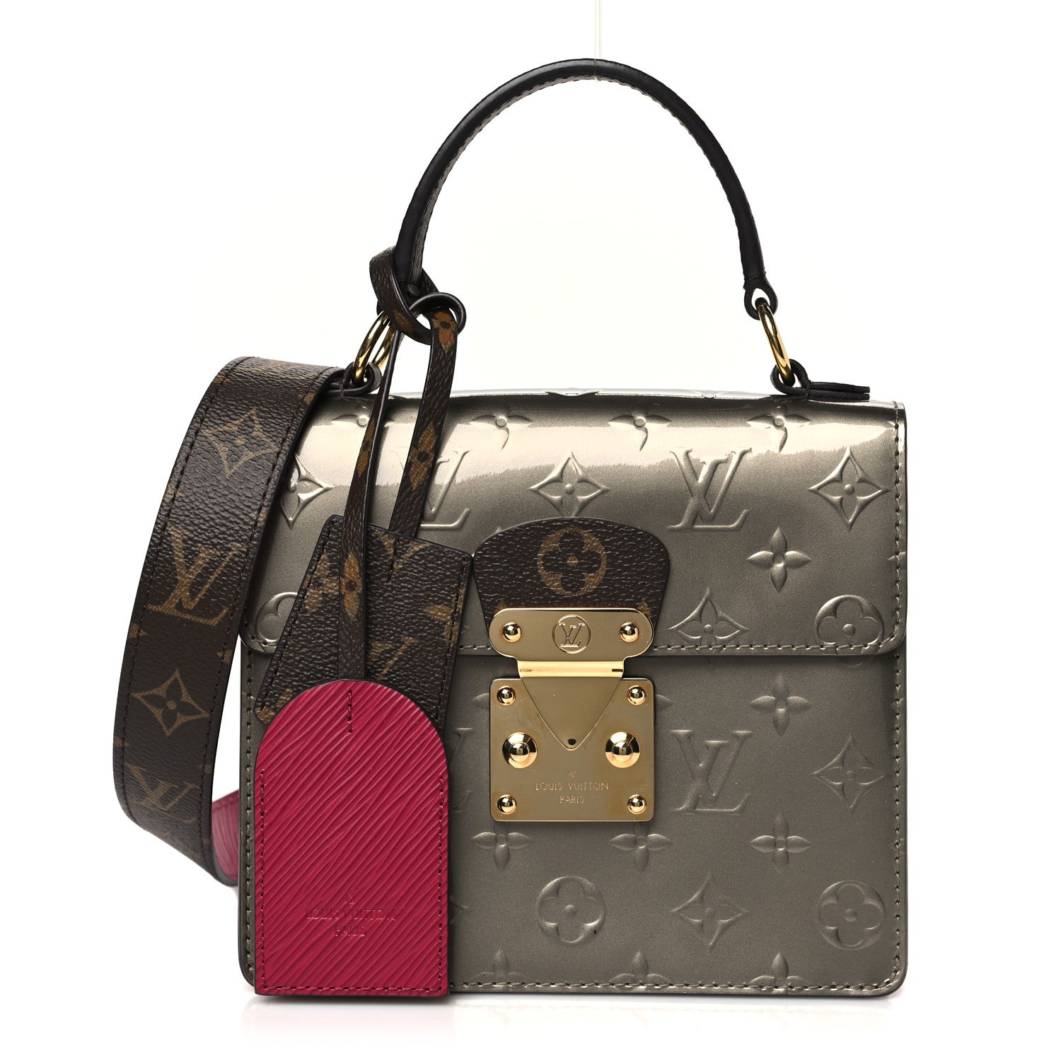 Louis Vuitton Vernis Epi Monogram Spring Street Champagne Metallise 1 of 9
