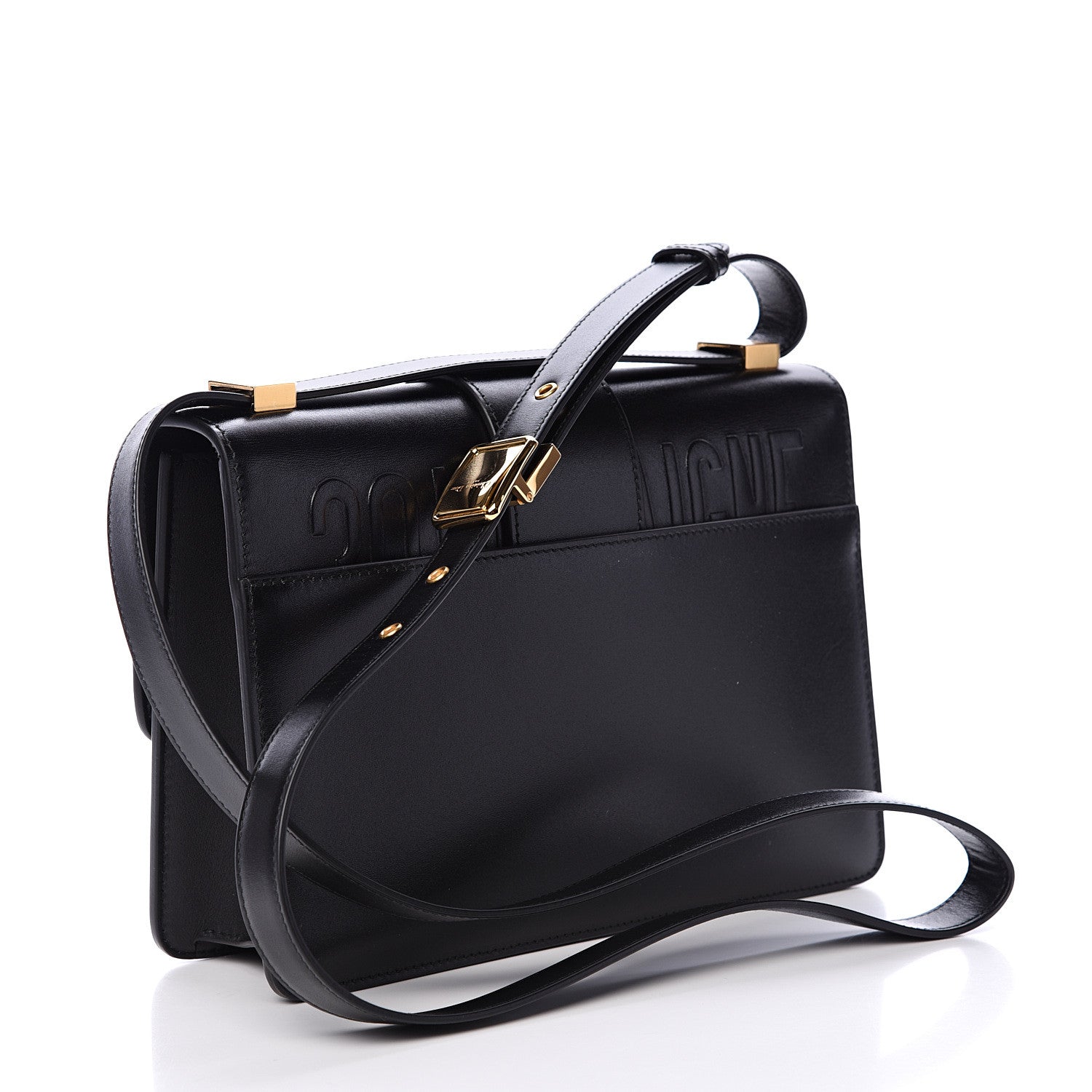 Christian Dior Smooth Calfskin 30 Montaigne Flap Bag Black 2 of 8