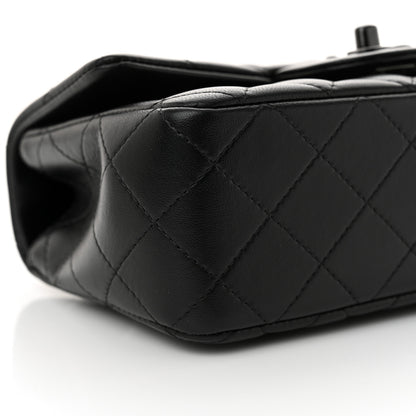 Chanel Lambskin Quilted Mini Top Handle Rectangular Flap So Black 9 of 12