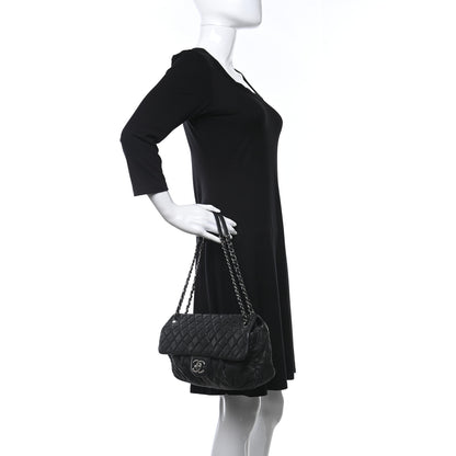 Chanel Iridescent Calfskin Large Chic Quilt Flap Black 3 of 9