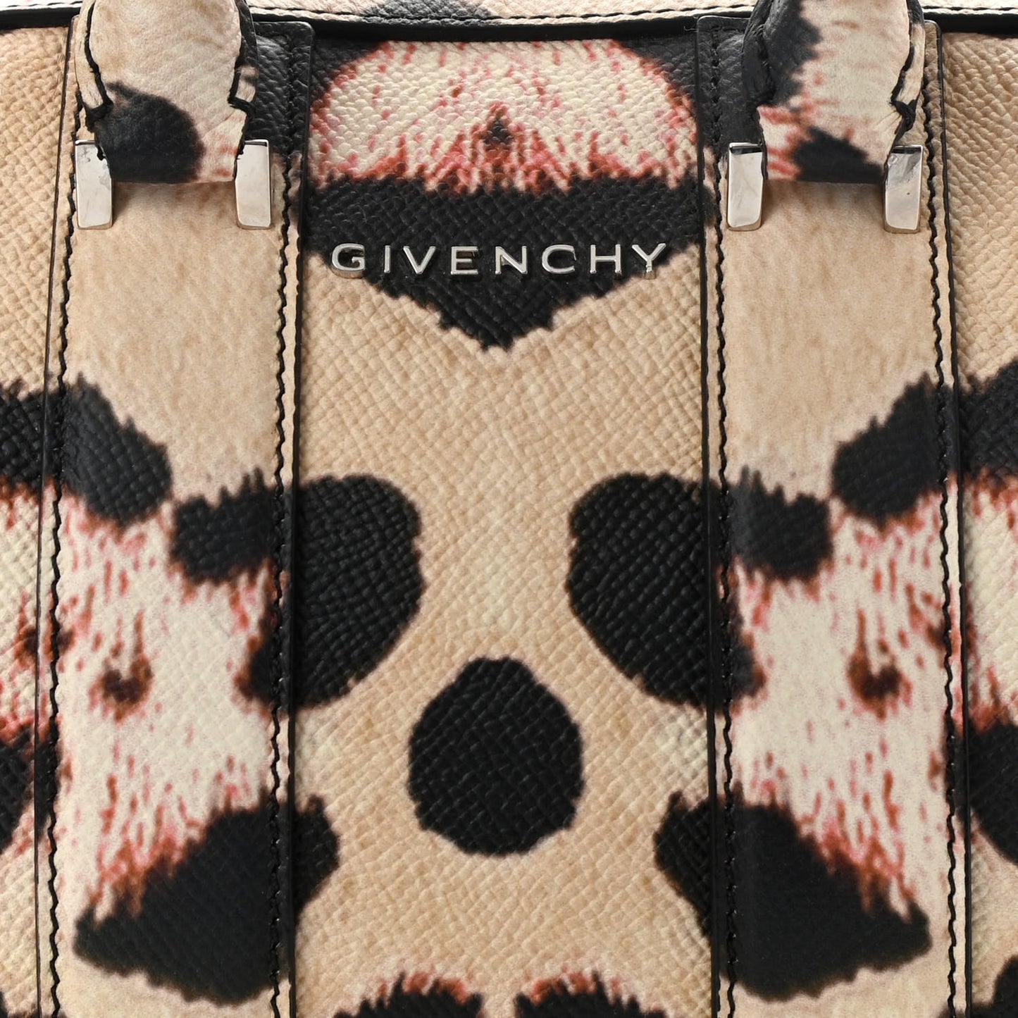 Grained Calfskin Jaguar Print Micro Lucrezia Multicolor