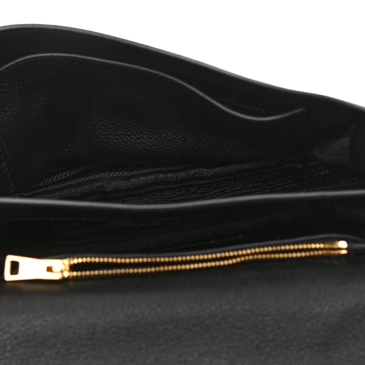 Prada Vitello Daino Flap Crossbody Black 4 of 10