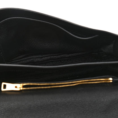Prada Vitello Daino Flap Crossbody Black 4 of 10