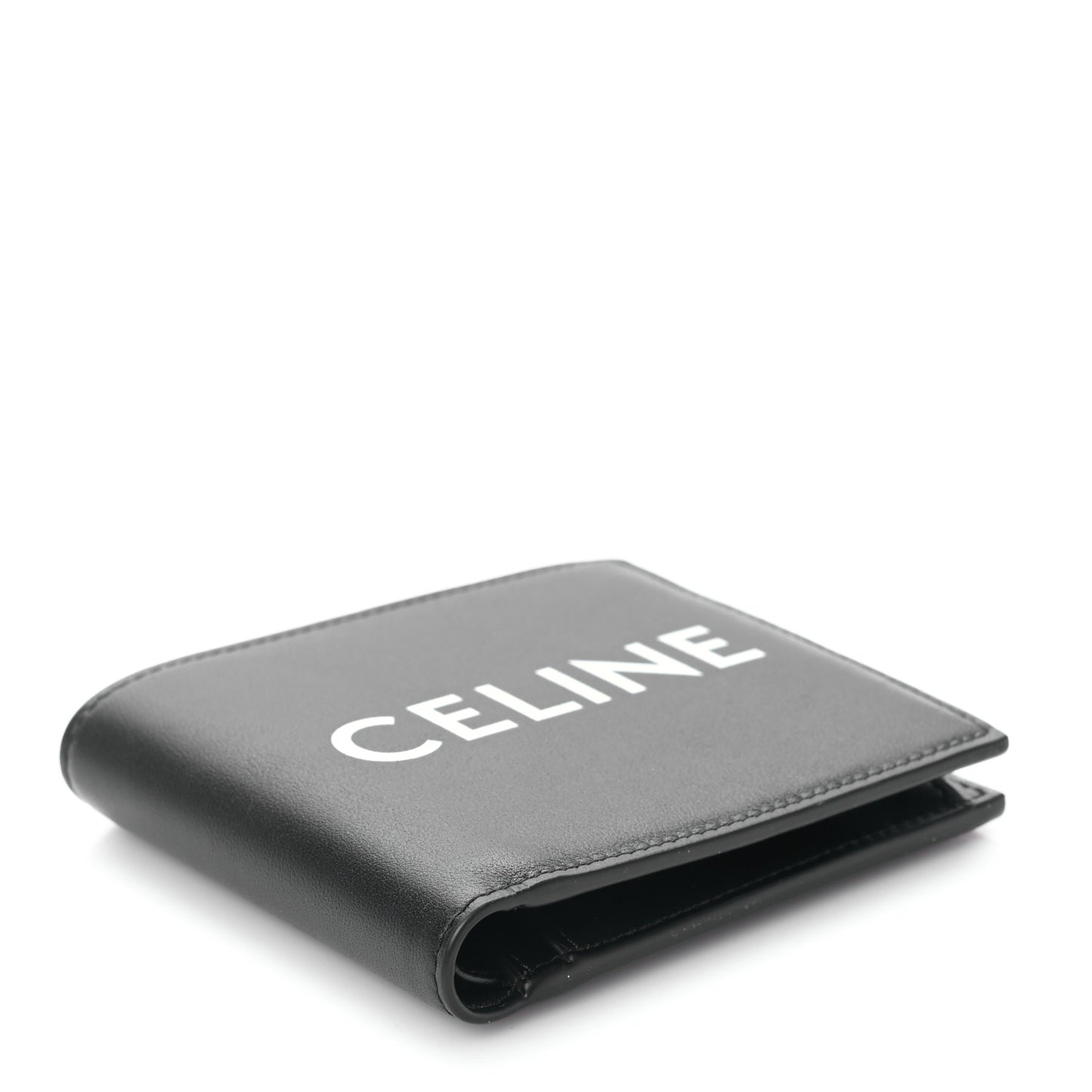 HOMME Calfskin Logo Bi-Fold Wallet Black