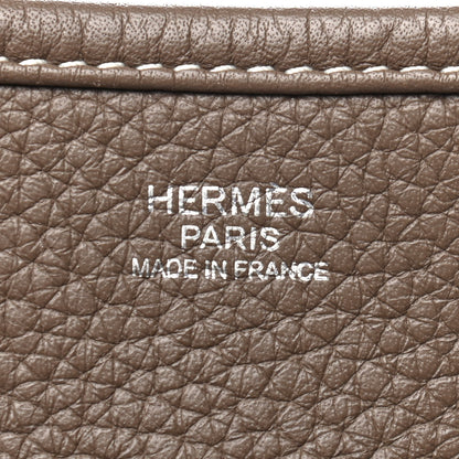 Hermes Taurillon Clemence Evelyne III PM Etoupe 6 of 11