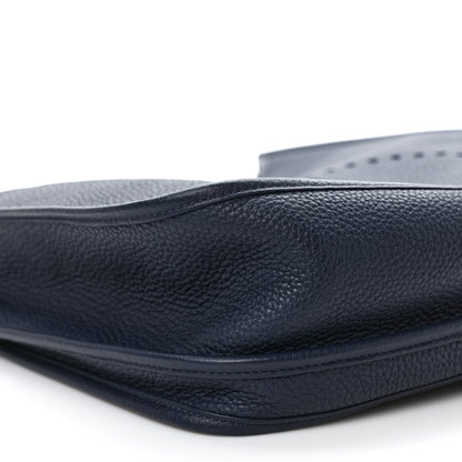 Hermes Taurillon Clemence Evelyne III GM Bleu Nuit 7 of 8