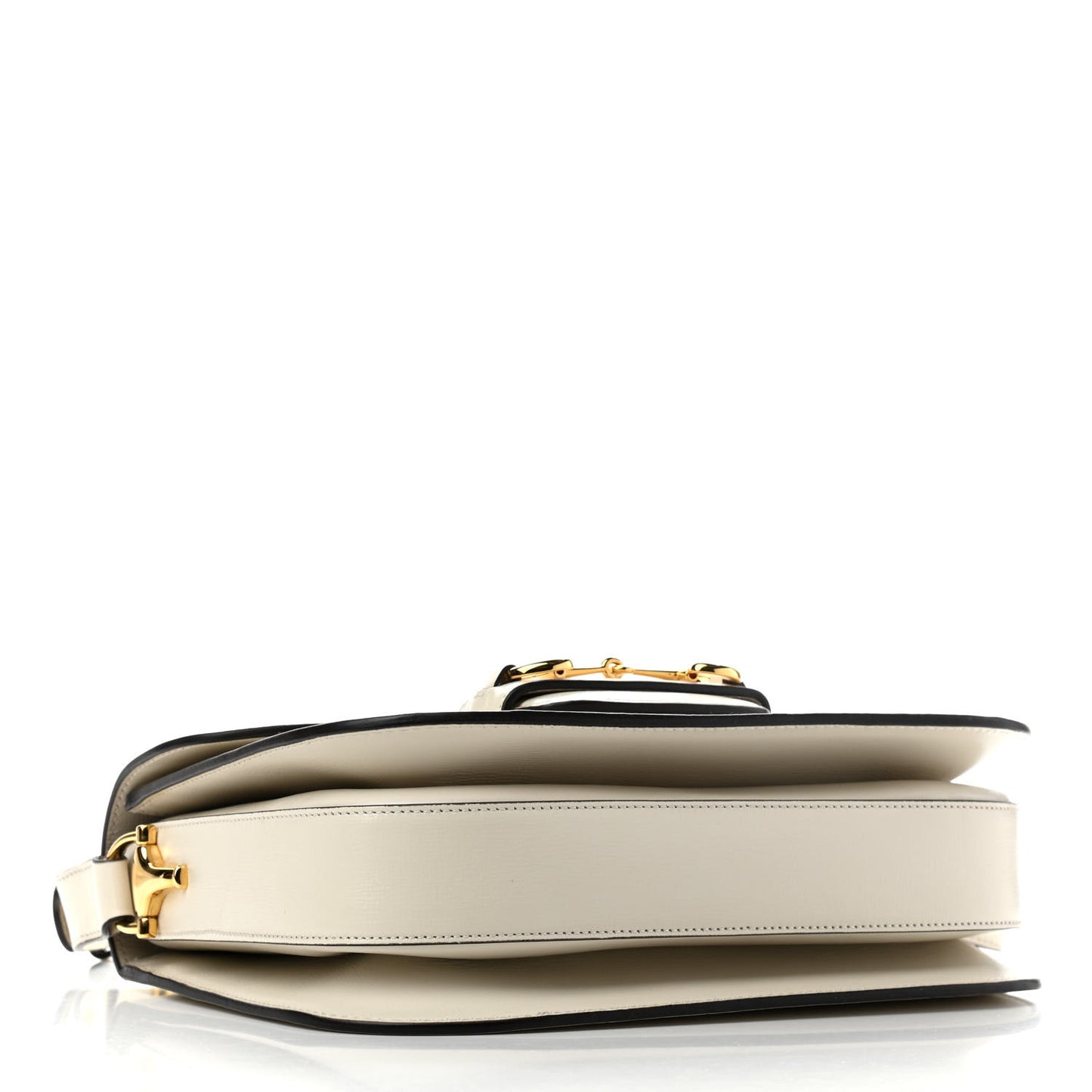 Azalea Calfskin Horsebit 1955 Shoulder Bag Mystic White