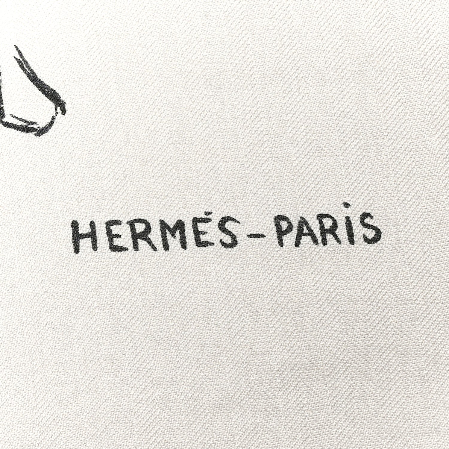 Hermes Cashmere Silk Paddock Shawl 140 Gris Fonce 2 of 5