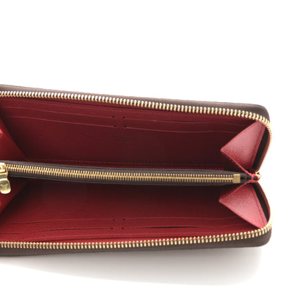 Louis Vuitton Damier Ebene Clemence Wallet Cherry 5 of 6