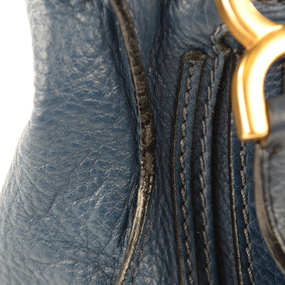 Chloe Calfskin Medium Marcie Satchel Royal Navy 6 of 10