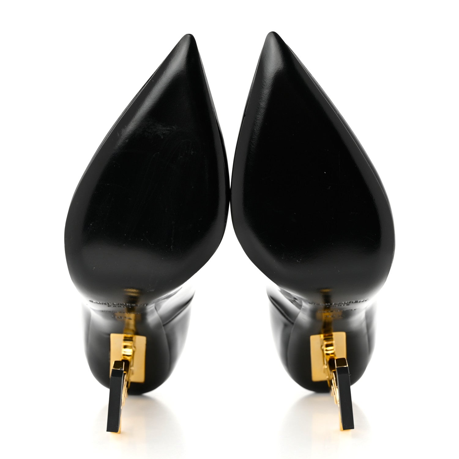 Saint Laurent Patent Opyum 110 Pumps 36.5 Black Gold 5 of 9