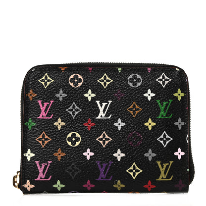 Louis Vuitton Monogram Multicolor Zippy Coin Purse Black Grenade 1 of 8