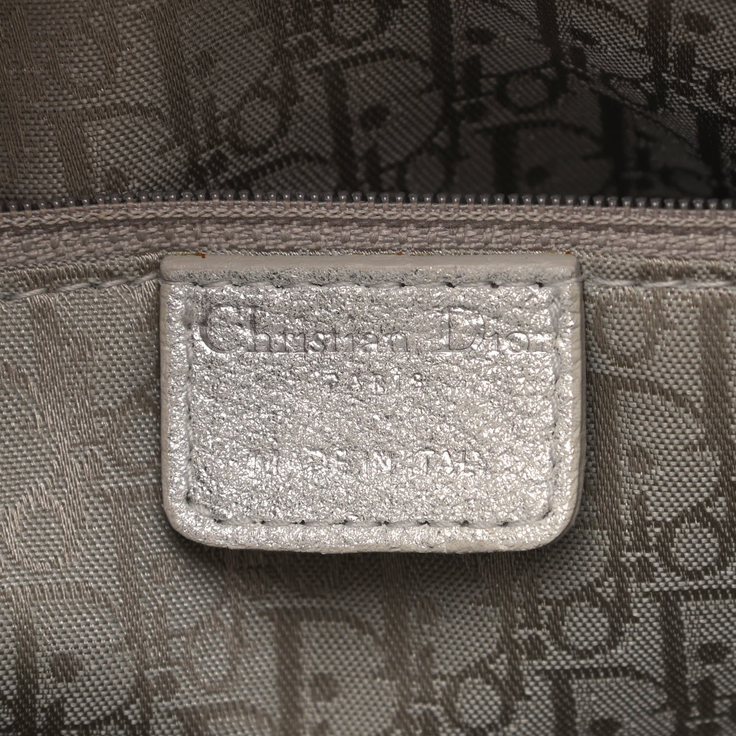Christian Dior Metallic Lambskin Cannage Medium Lady Dior Silver 5 of 15