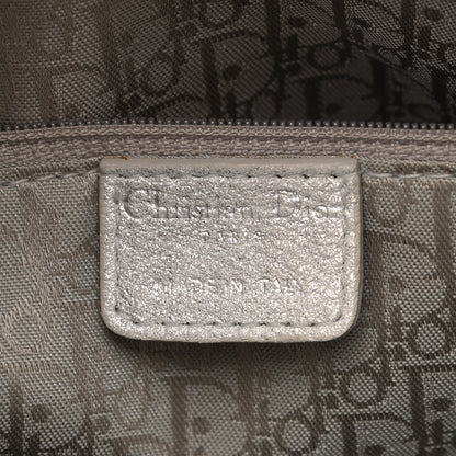 Christian Dior Metallic Lambskin Cannage Medium Lady Dior Silver 5 of 15
