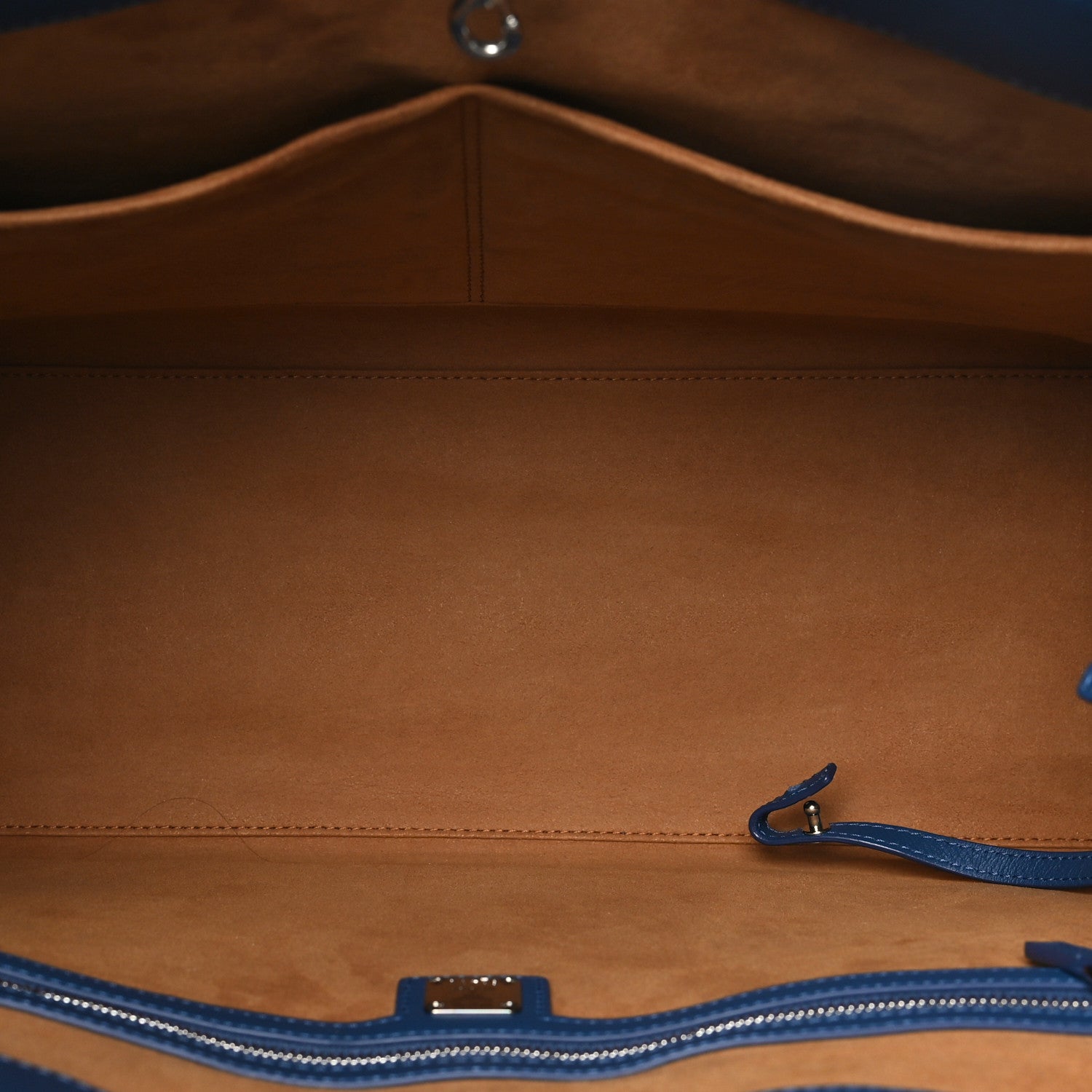 MCM Jacquard Monogram Munchen Extra Large Tote Blue 6 of 11