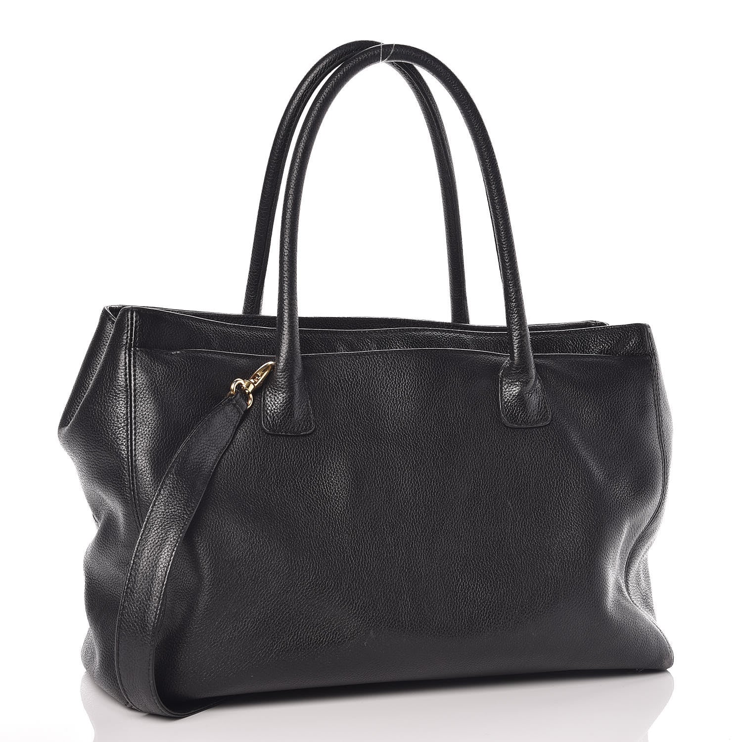 Chanel Calfskin Cerf Shopper Tote Black 4 of 10