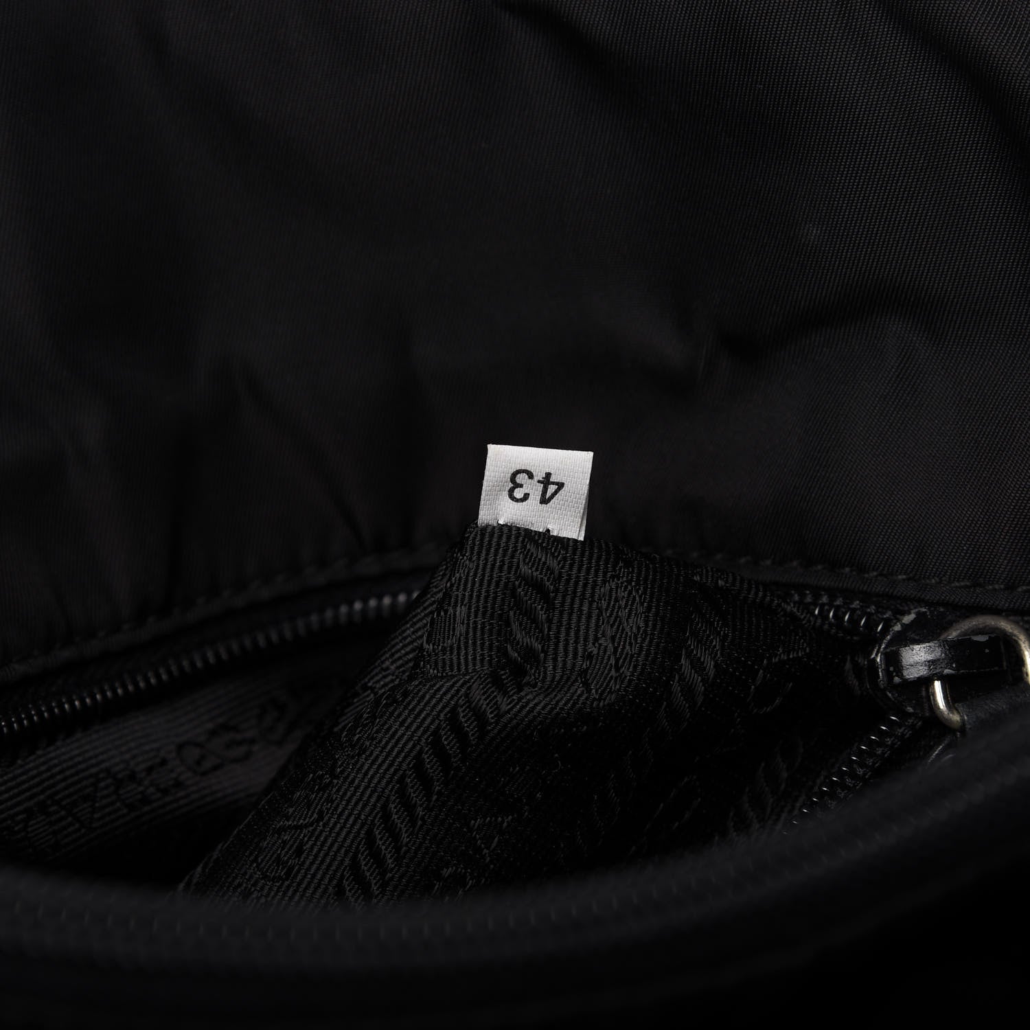 Prada Tessuto Nylon Chain Shopping Tote Black 9 of 10